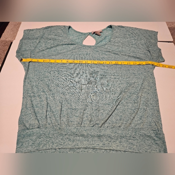 Women's Teal Top And Lepard Print Tops - Picture 1 of 12